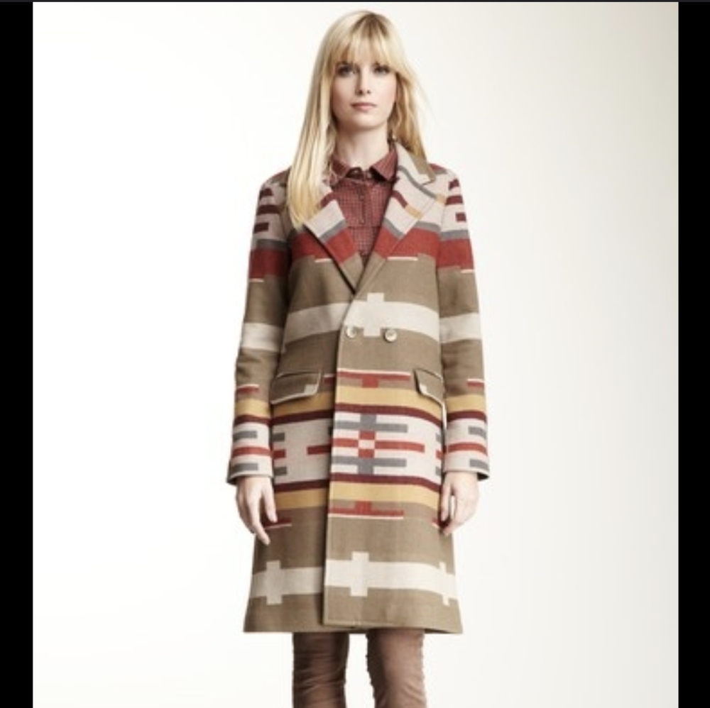 Pendleton Portland Collection car coat with archive print